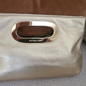 Metallic Michael Kor clutch
